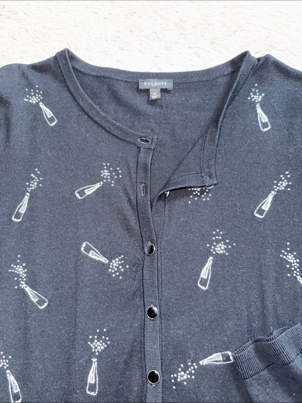 Pop the Bubbly! Talbots cardigan